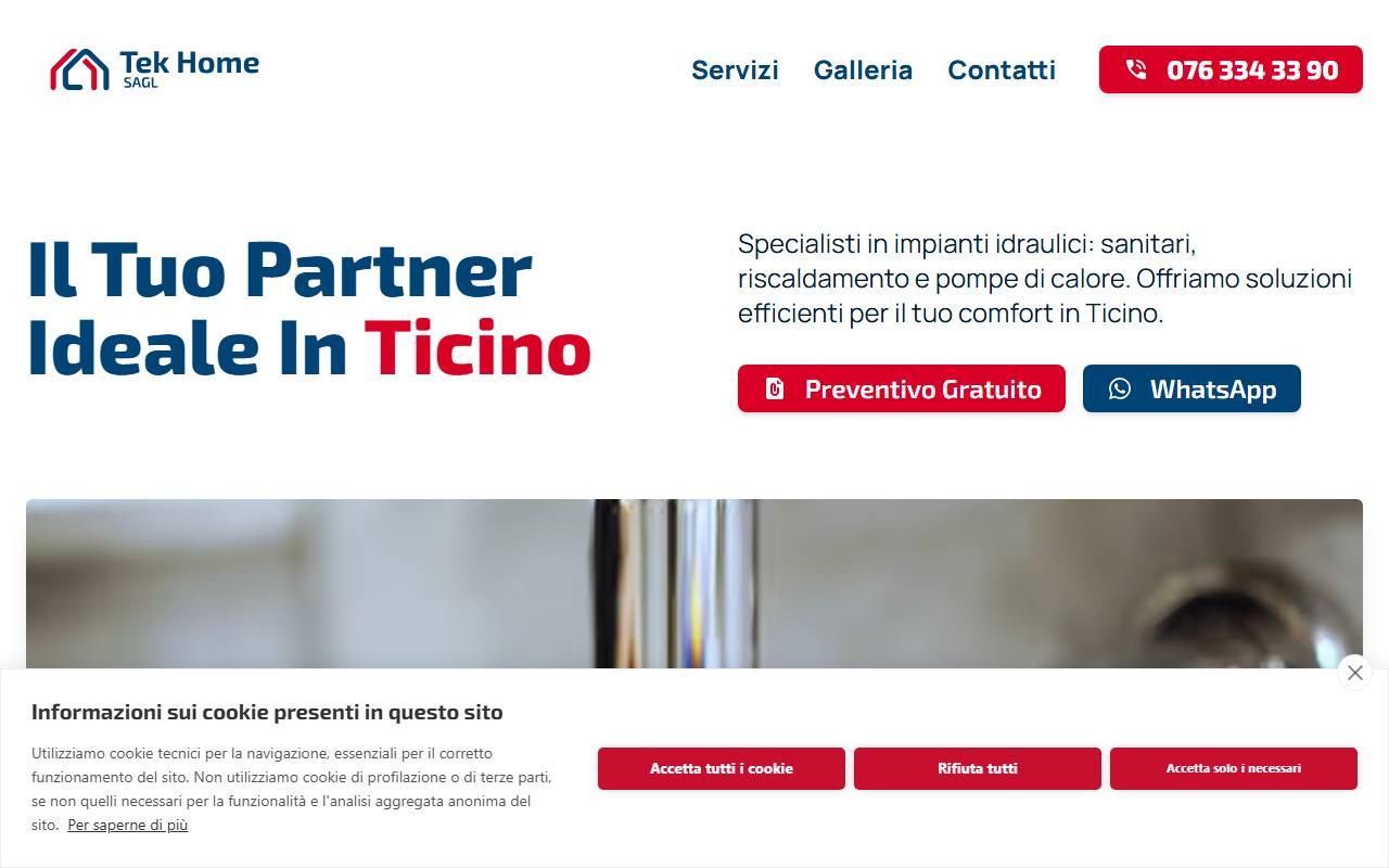 Anteprima del sito: Tek Home Sagl