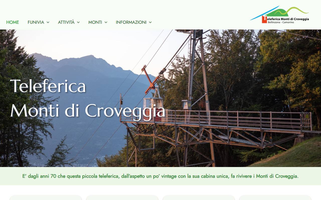 Anteprima del sito: CONSORZIO TELEFERICA MONTI DI CROVEGGIA SOCIETÀ COOPERATIVA