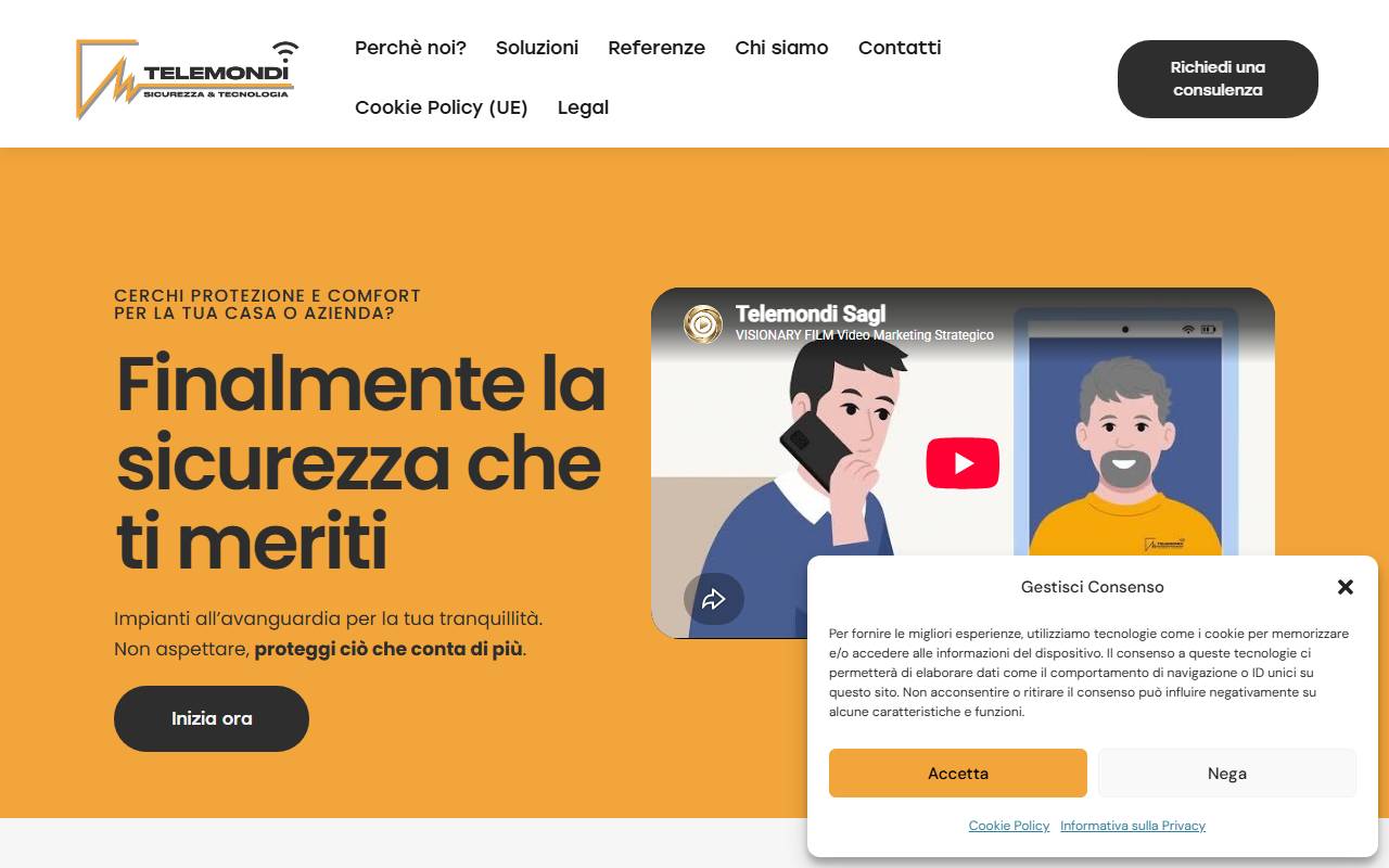 Anteprima del sito: Telemondi di Raimondi Daniele