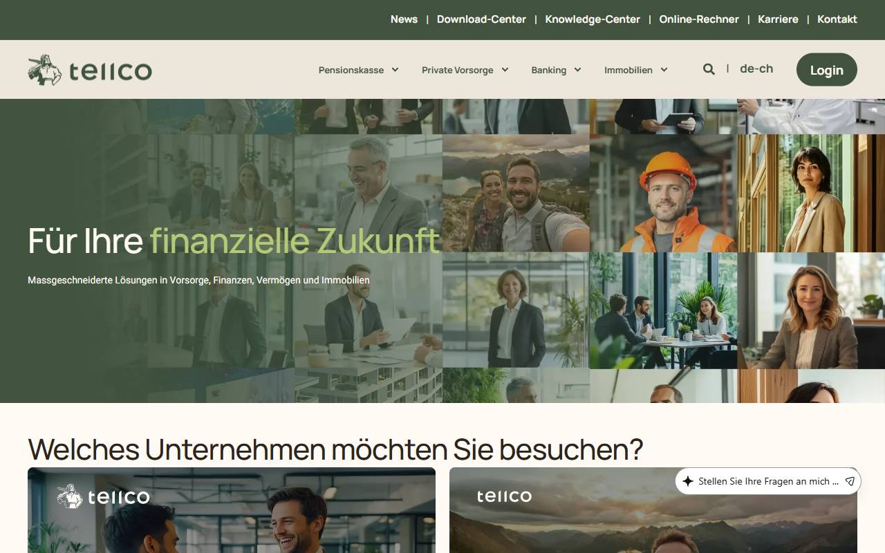 Anteprima del sito: TellCo Europe Sagl