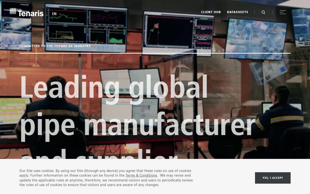 Anteprima del sito: Tenaris Global Services (Switzerland) SA