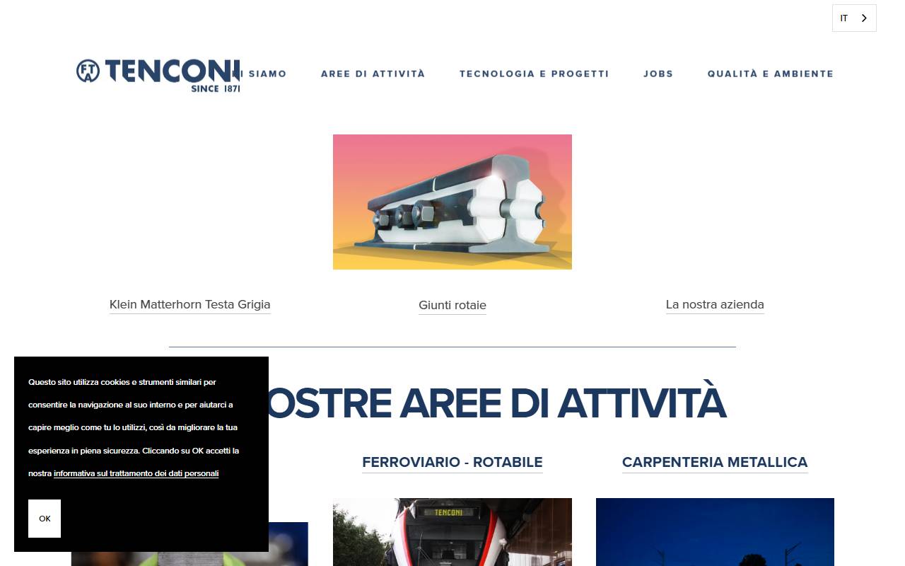Anteprima del sito: Tenconi SA