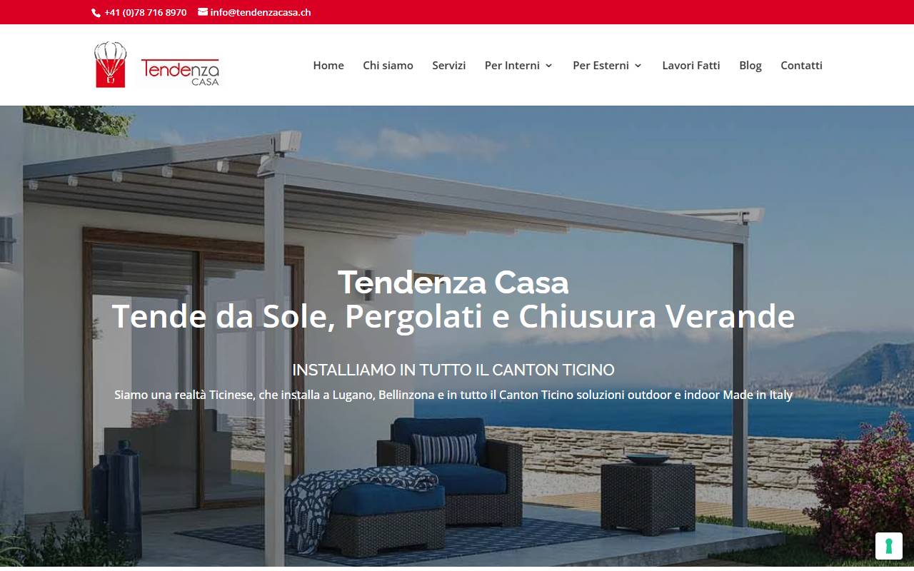 Anteprima del sito: Tendenza Casa Sagl