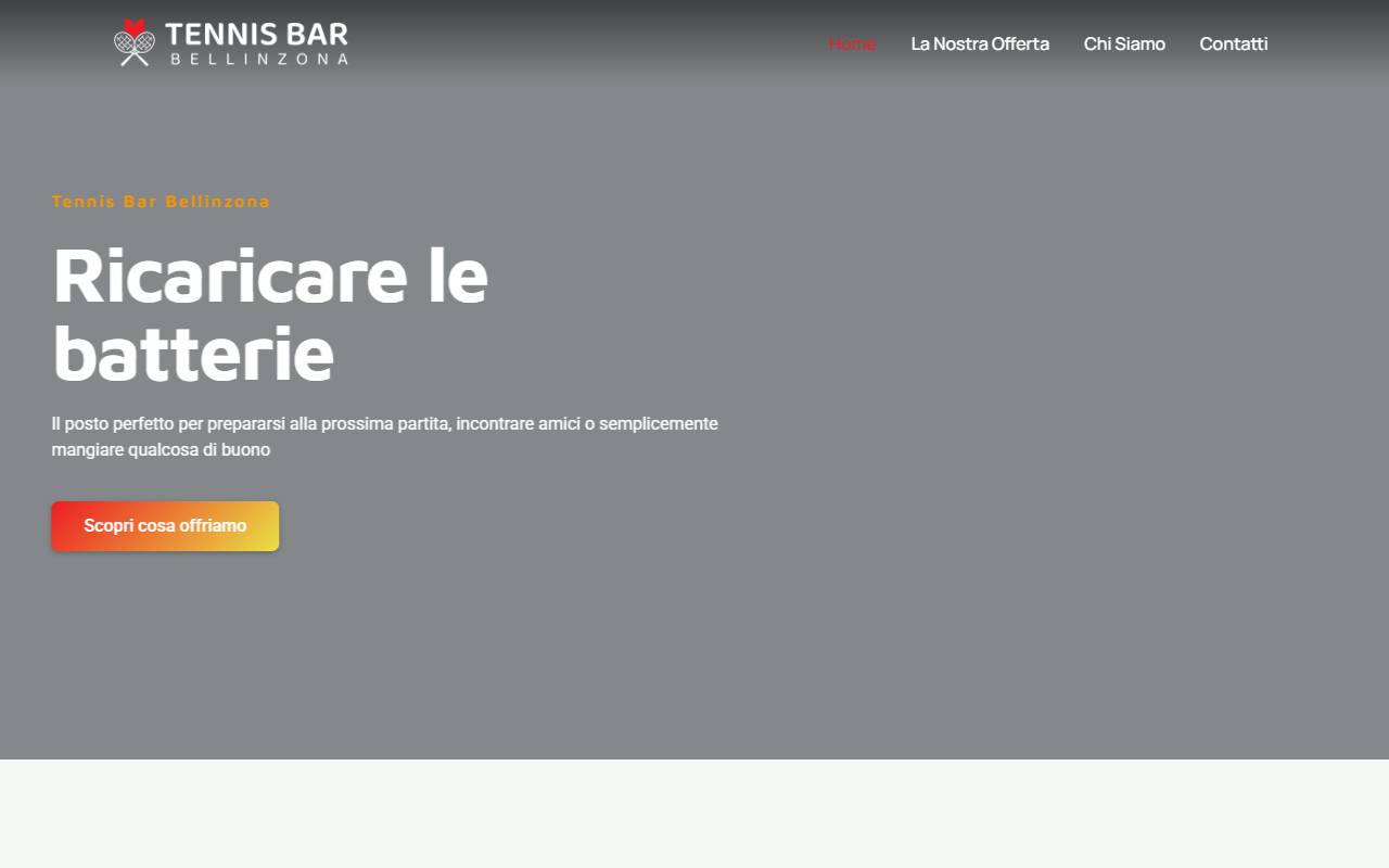 Anteprima del sito: BAR TENNIS DI M. LUCIA