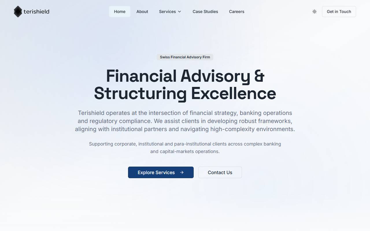 Anteprima del sito: Terishield SA