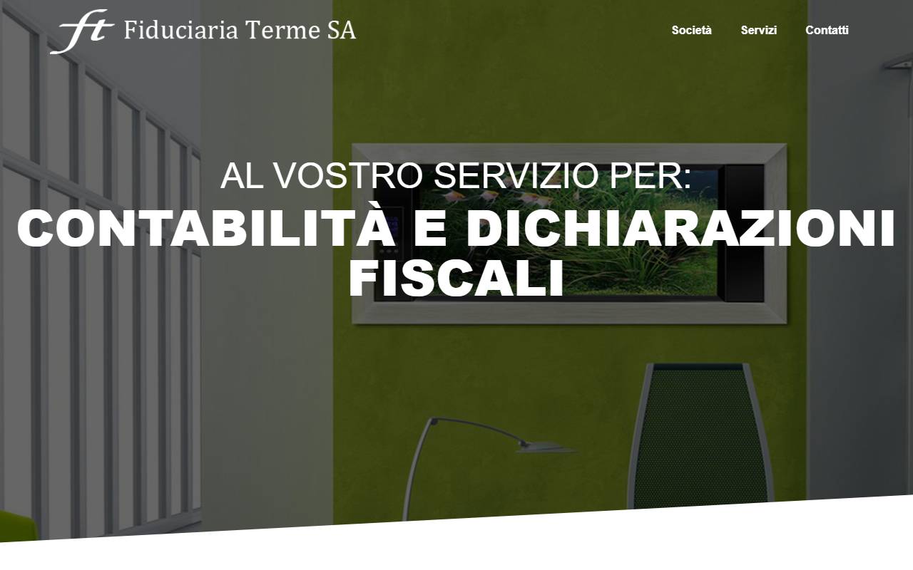 Anteprima del sito: Fiduciaria Terme SA
