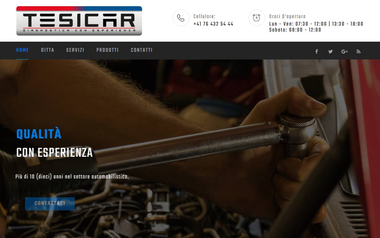 Anteprima del sito: TesicaR Sagl