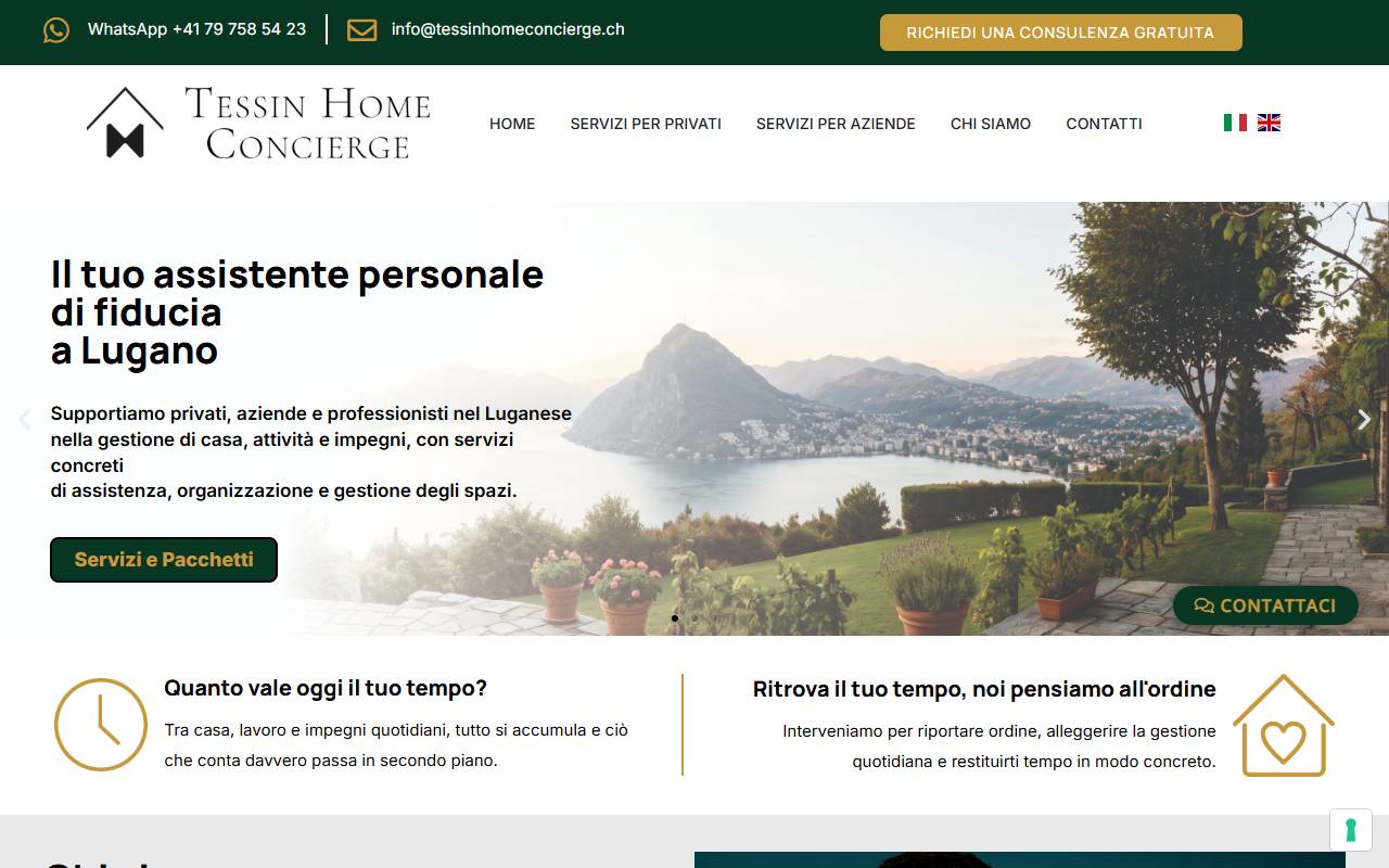 Anteprima del sito: TESSIN HOME CONCIERGE SAGL