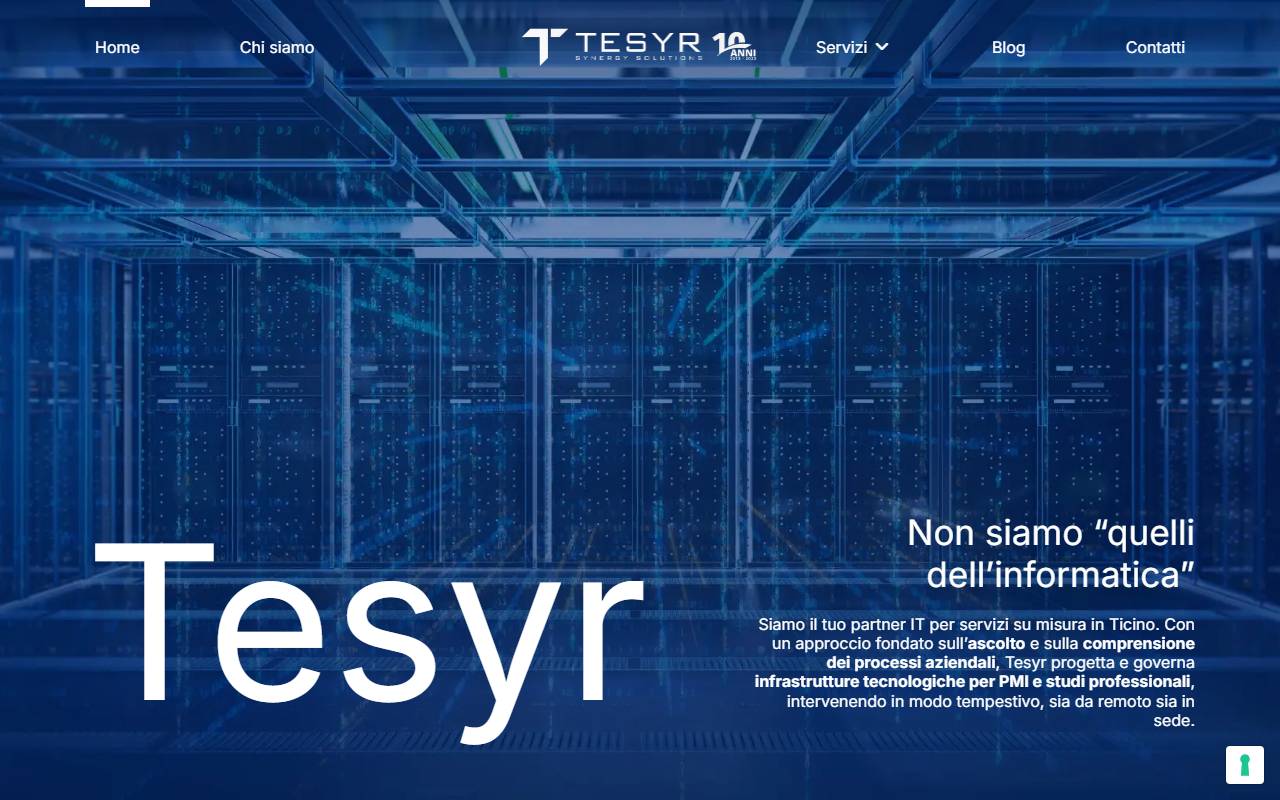 Anteprima del sito: Tesyr Sagl