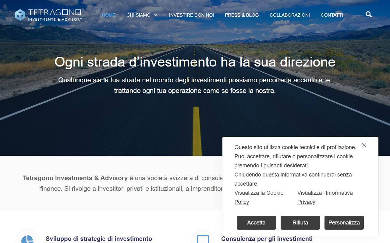 Anteprima del sito: Tetragono SA