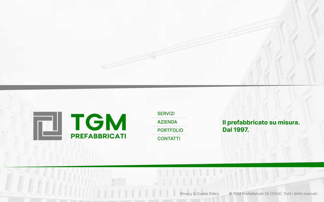 Anteprima del sito: TGM Prefabbricati SA