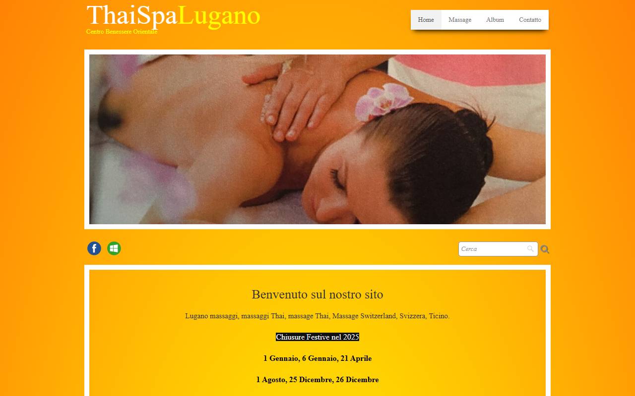 Anteprima del sito: THAI SPA Sagl