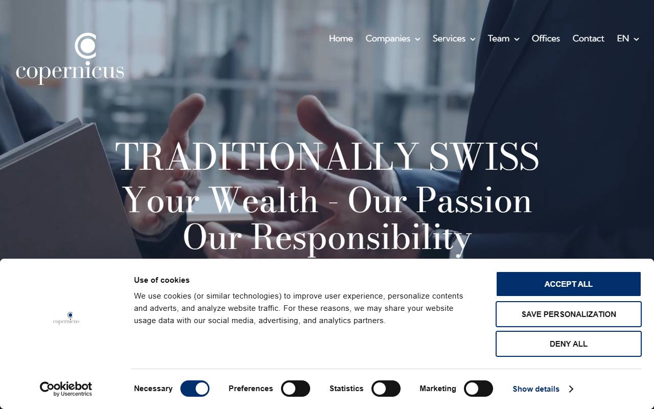 Anteprima del sito: Thalia Capital Advisors SA