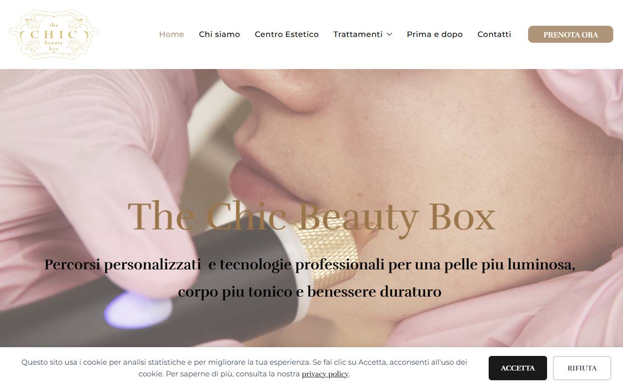 Anteprima del sito: THE CHIC BEAUTY BOX di Ivett Paola Llerena