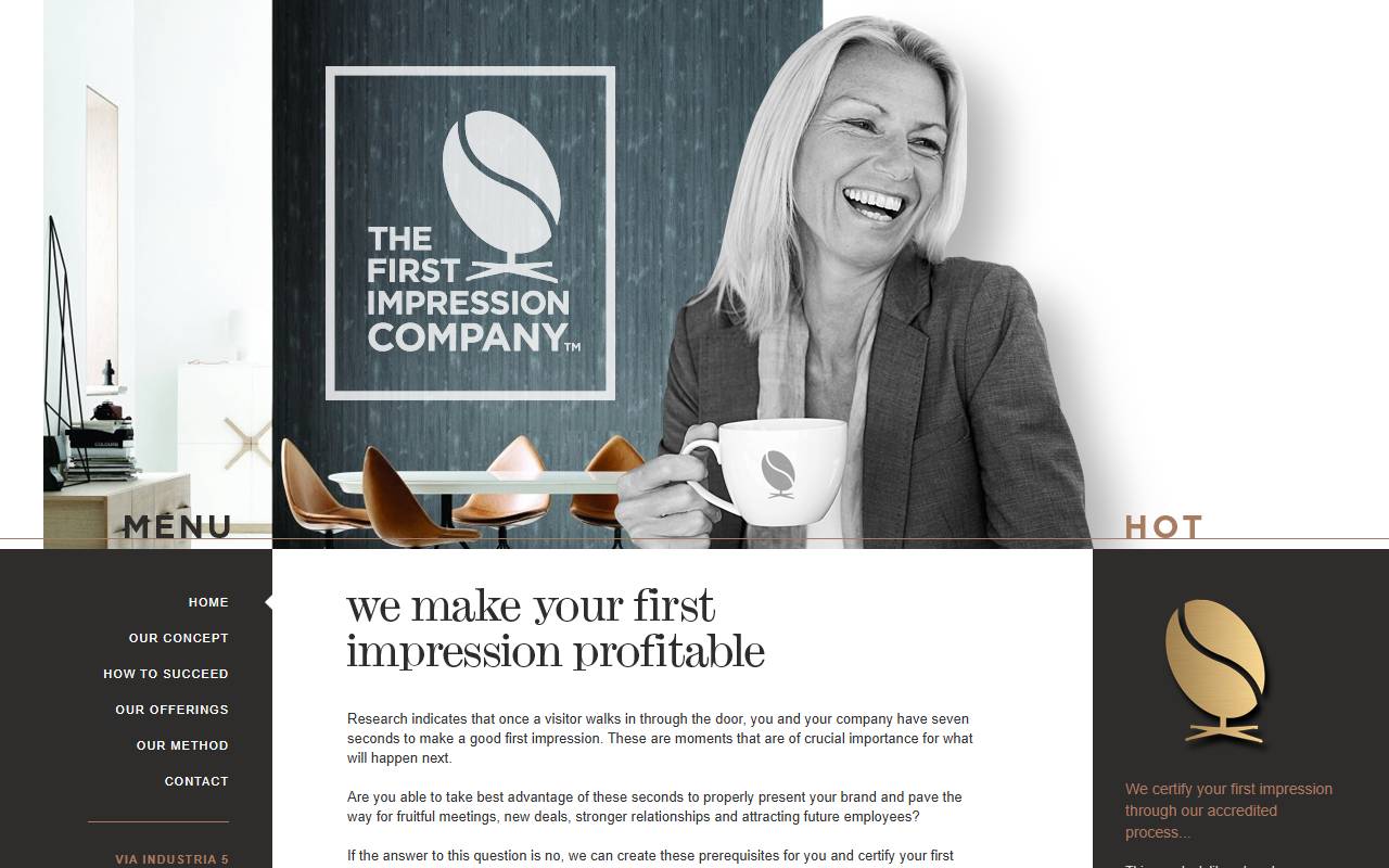 Anteprima del sito: THE FIRST IMPRESSION COMPANY SA