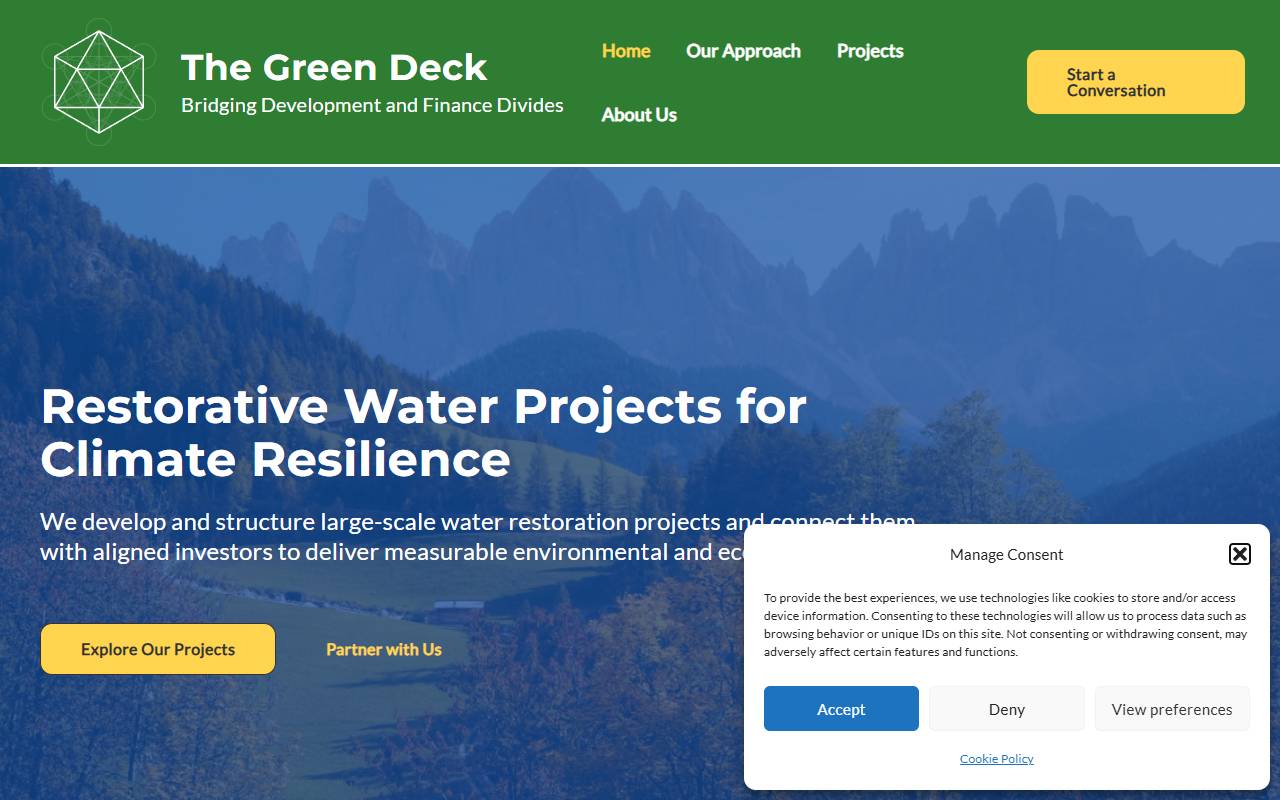 Anteprima del sito: The Green Deck GmbH