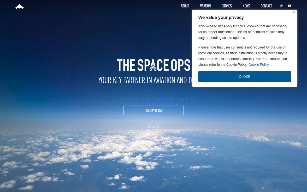Anteprima del sito: The Space Ops Sagl