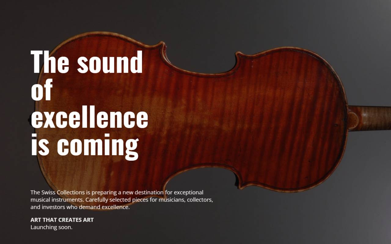 Anteprima del sito: The Swiss Collections Sagl