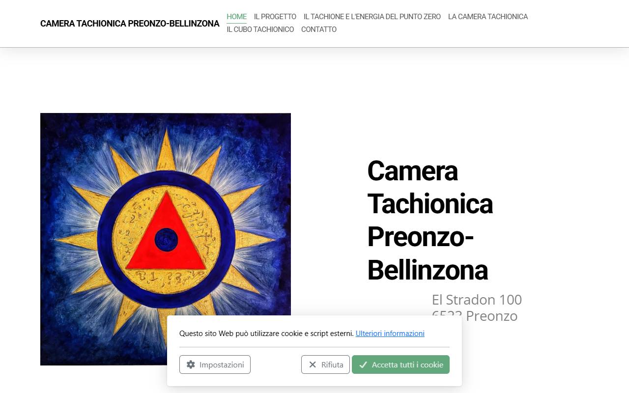 Anteprima del sito: The Tachyonic Way SNC