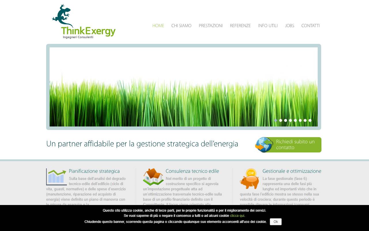 Anteprima del sito: Think Exergy SA