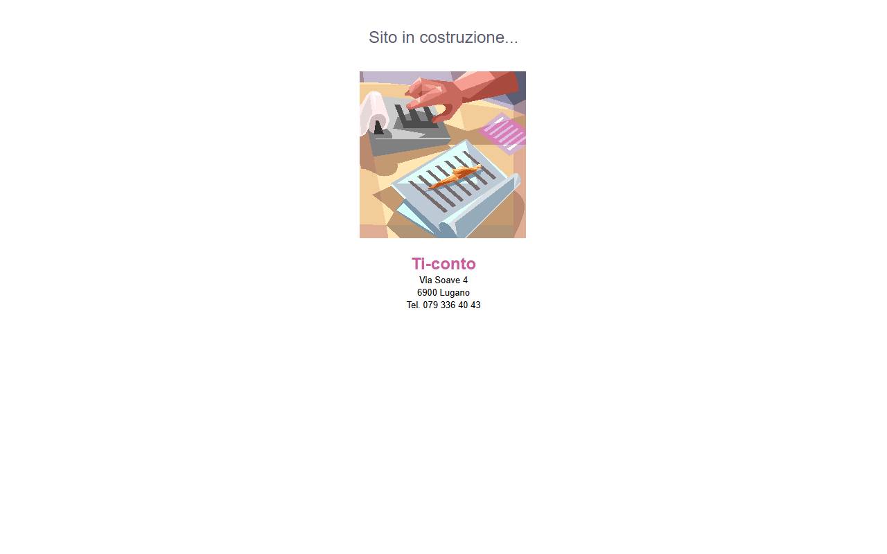 Anteprima del sito: Ti-Conto Sagl
