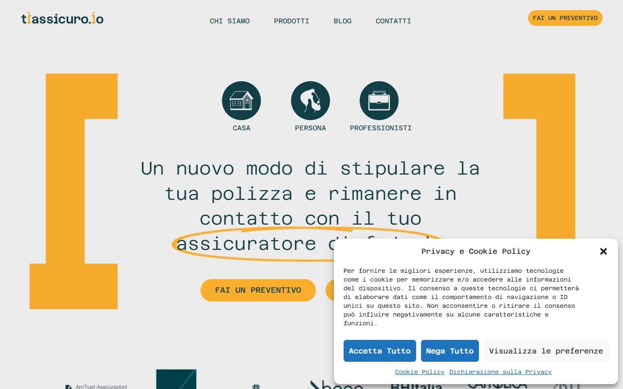 Anteprima del sito: TiAssicuro Sagl