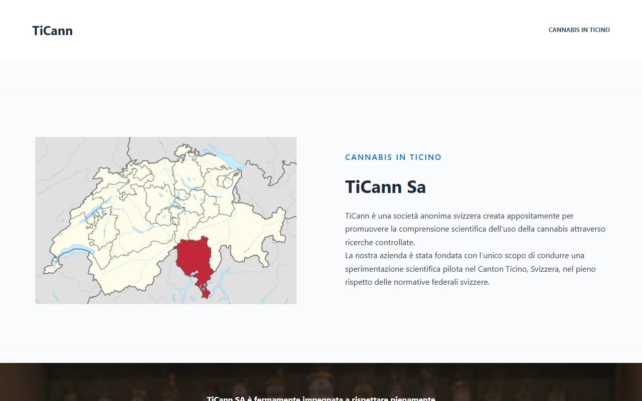 Anteprima del sito: TiCann SA