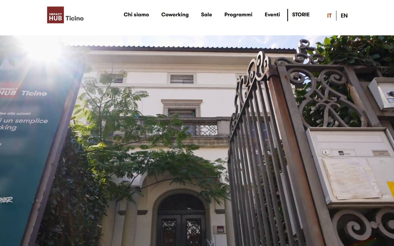 Anteprima del sito: Associazione Impact Hub Ticino