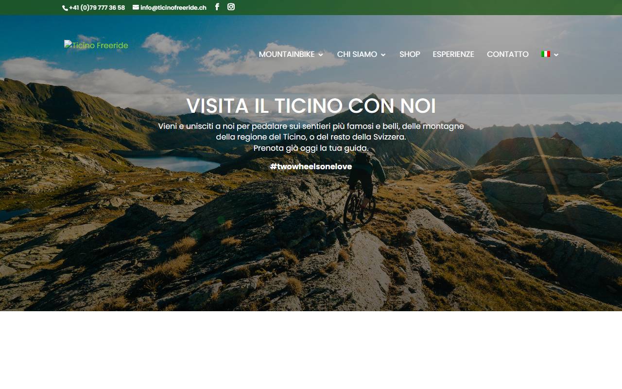 Anteprima del sito: Ticino Freeride di Patric Käslin