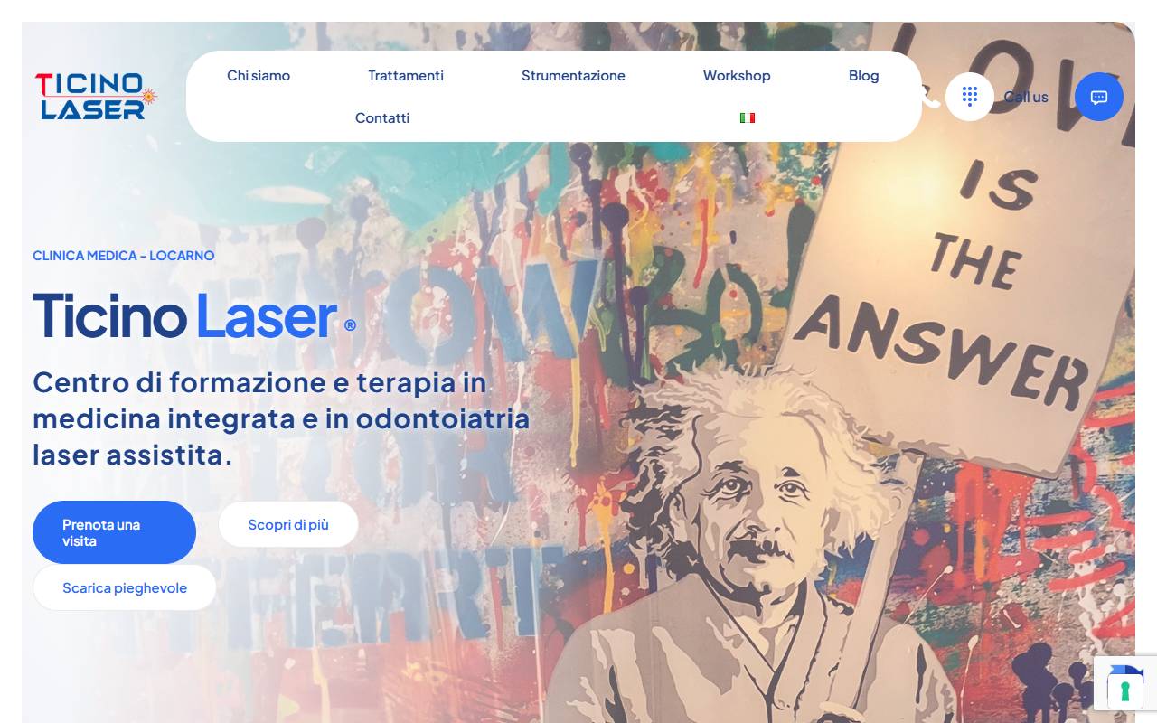 Anteprima del sito: Ticinolaser SA