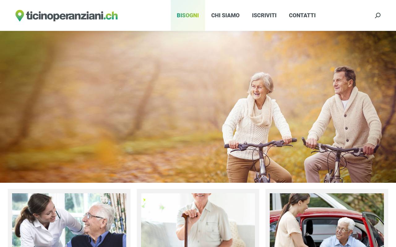 Anteprima del sito: Associazione Ticino per Anziani