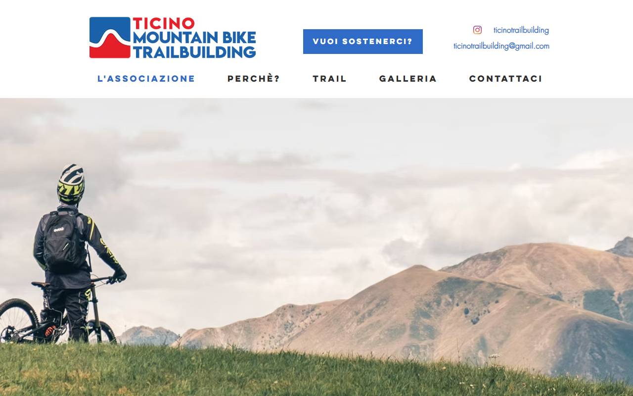 Anteprima del sito: Ticino Mountain Bike Trailbuilding