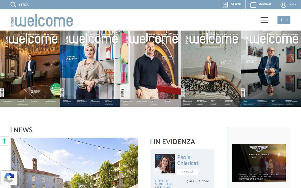 Anteprima del sito: Ticino Welcome Sagl