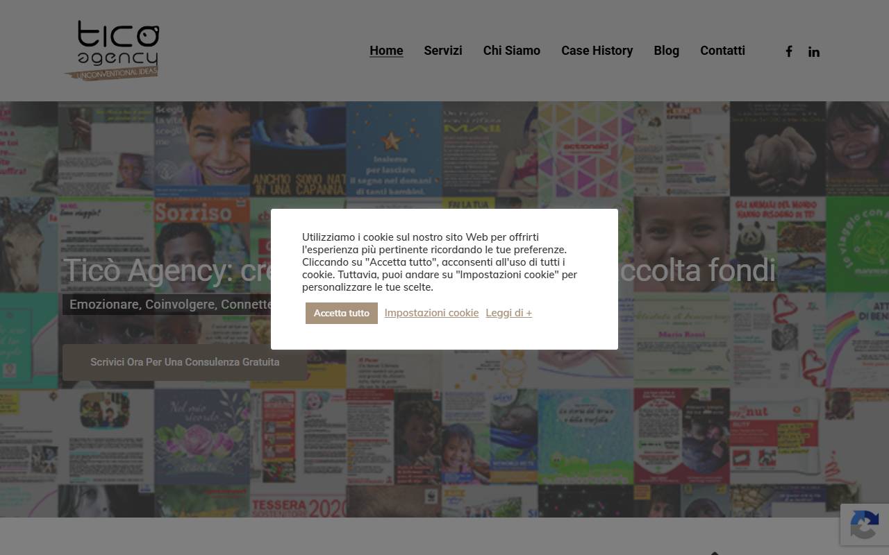 Anteprima del sito: ticò agency SA