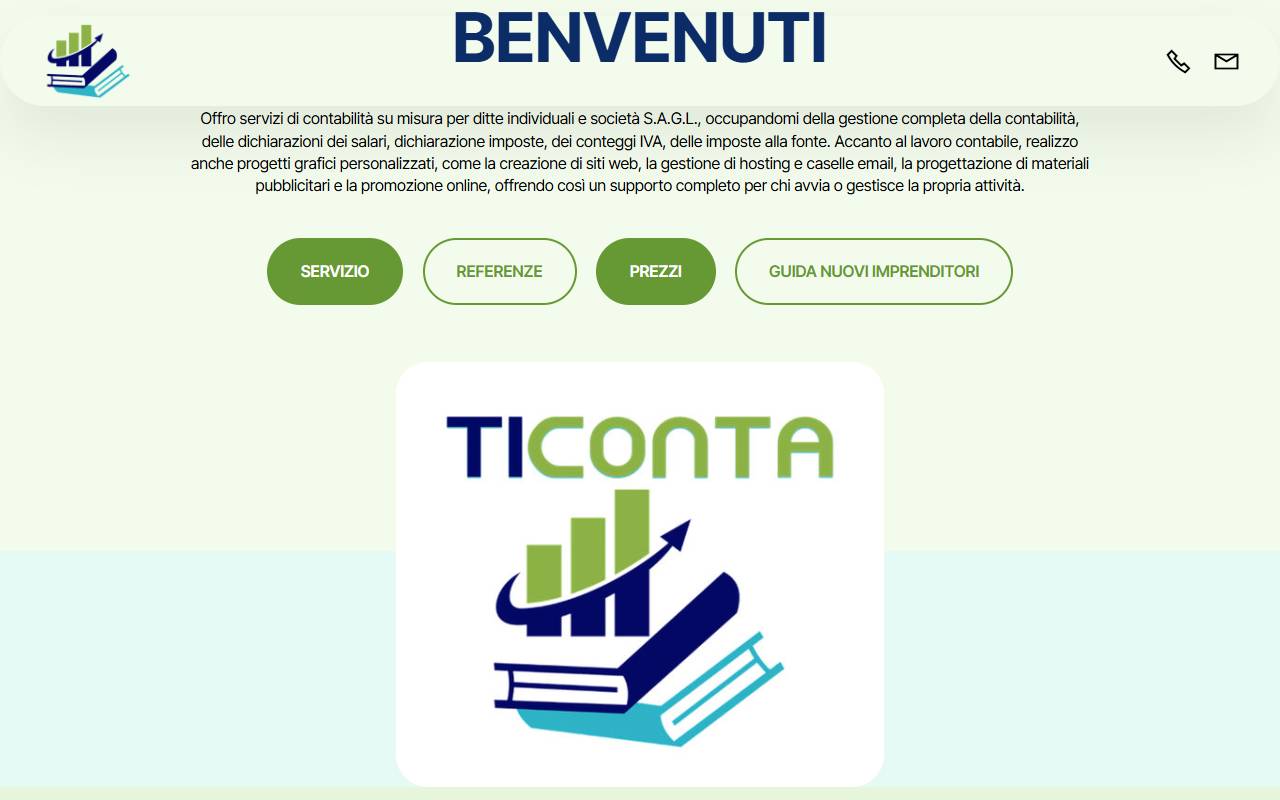 Anteprima del sito: TICONTA di Gabriela Felice