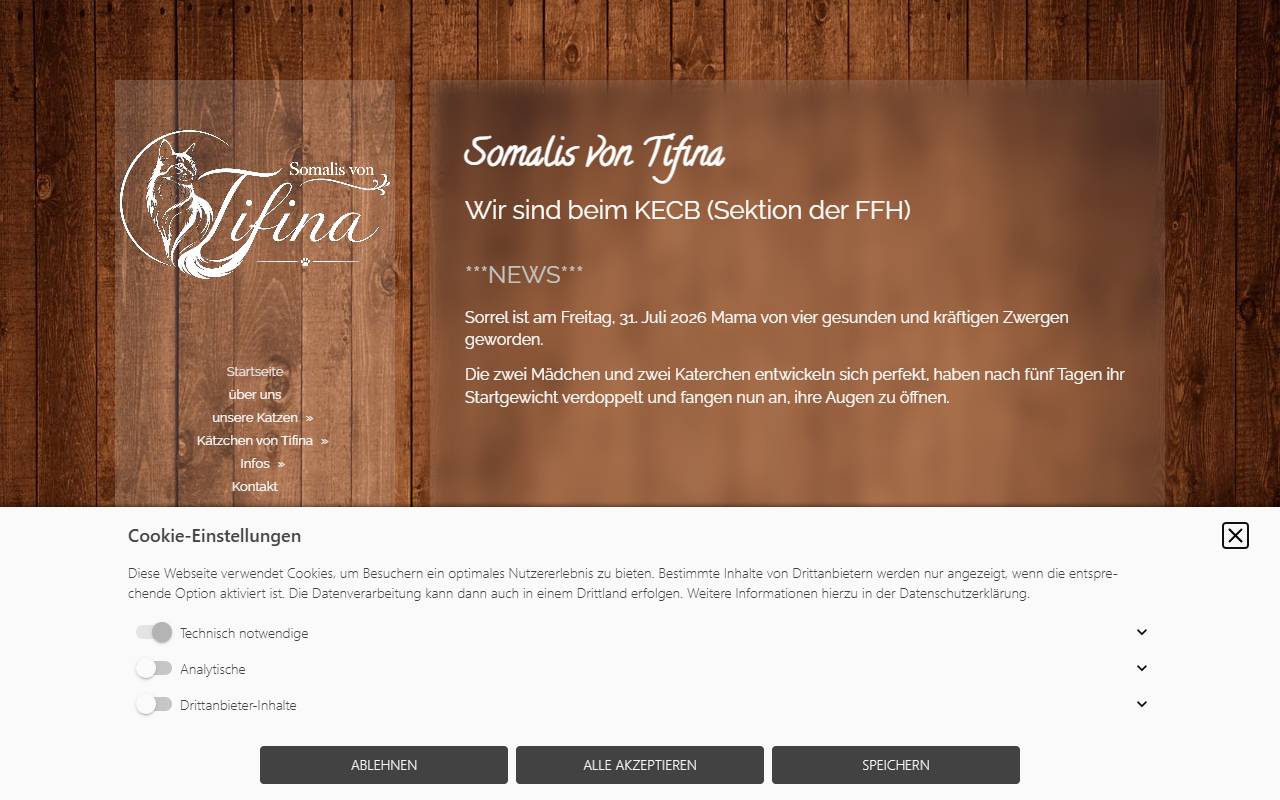 Anteprima del sito: Tifina Holding SA