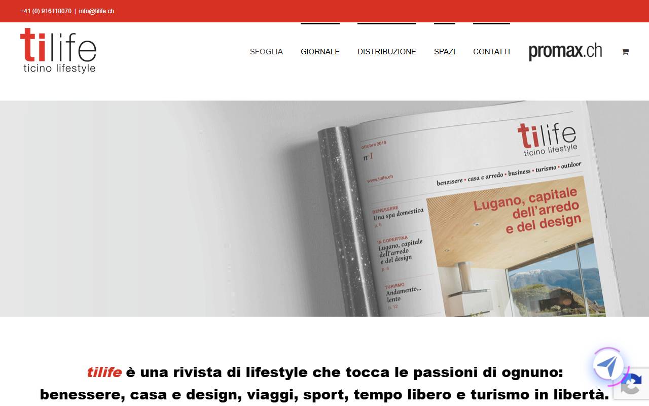 Anteprima del sito: TiLife Acito