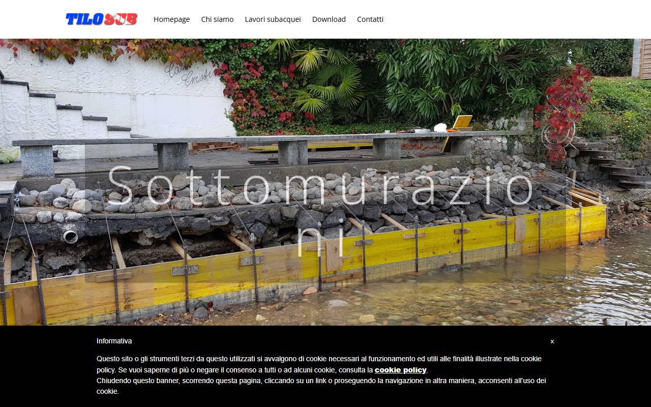 Anteprima del sito: TILOSUB Sagl
