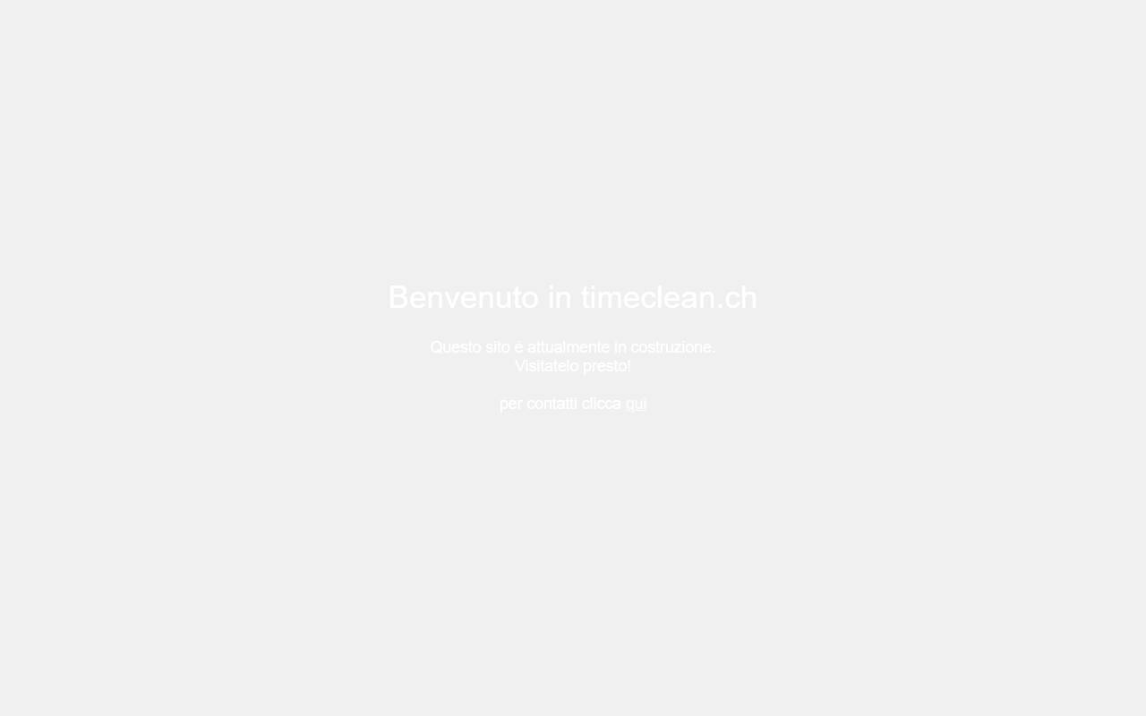 Anteprima del sito: Time Clean Sagl