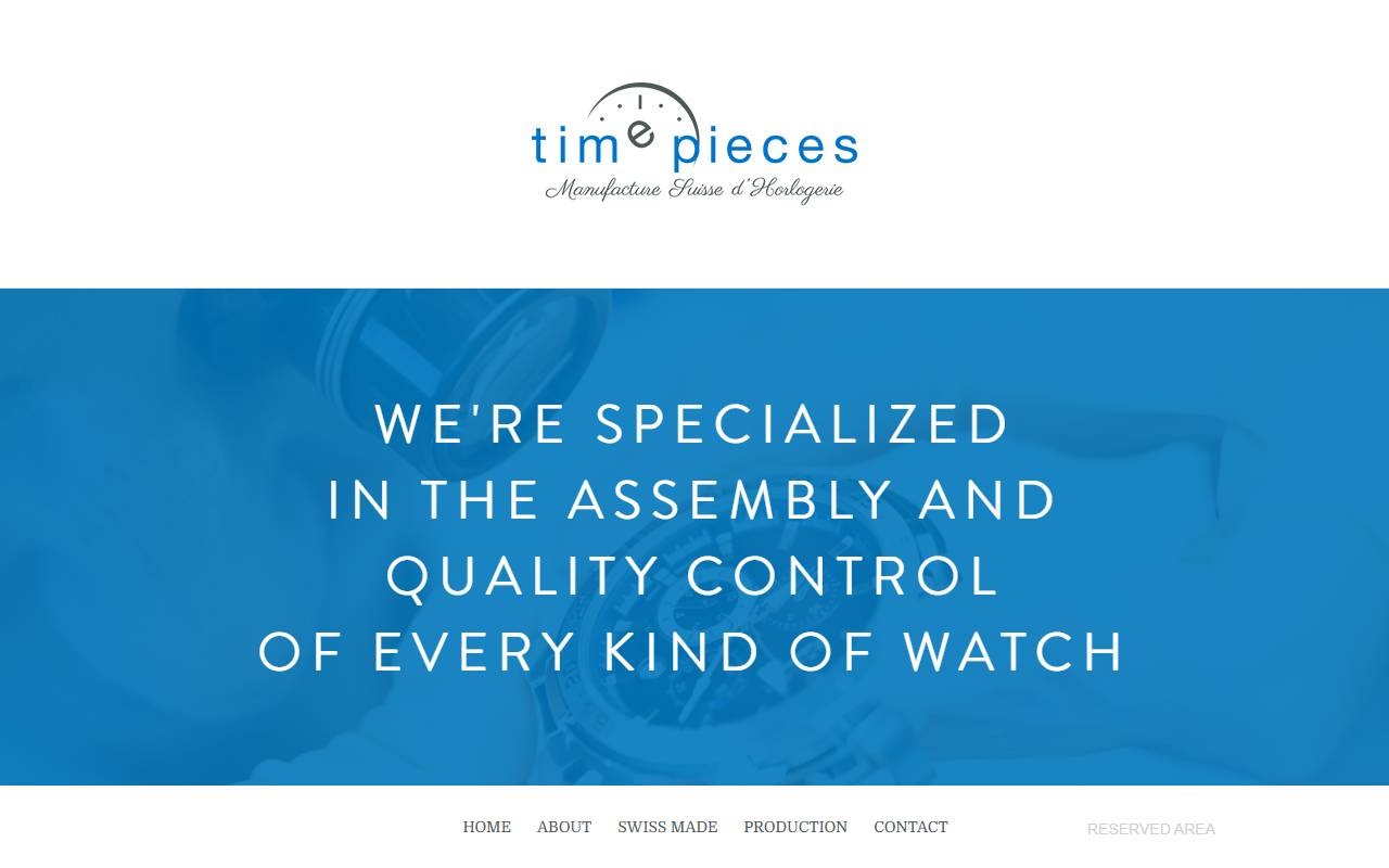 Anteprima del sito: Time Pièces SA