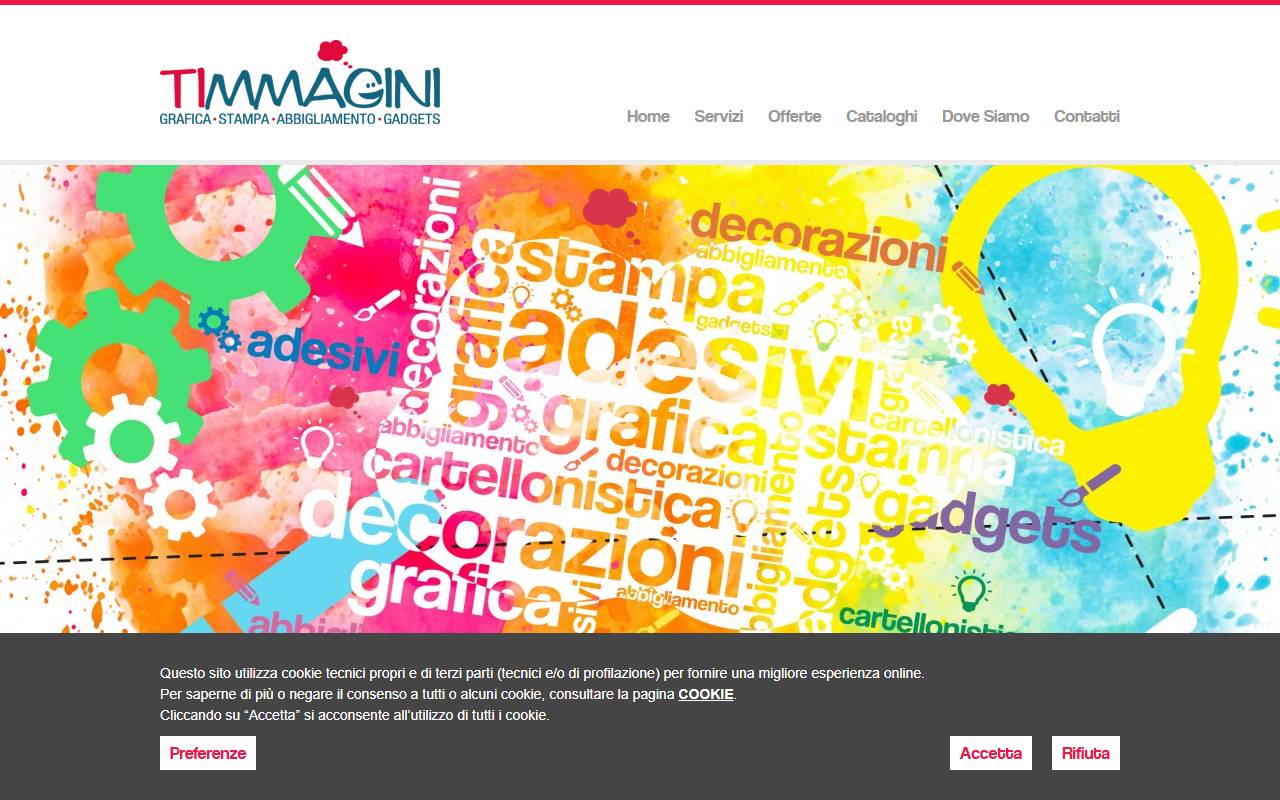 Anteprima del sito: Timmagini Sagl