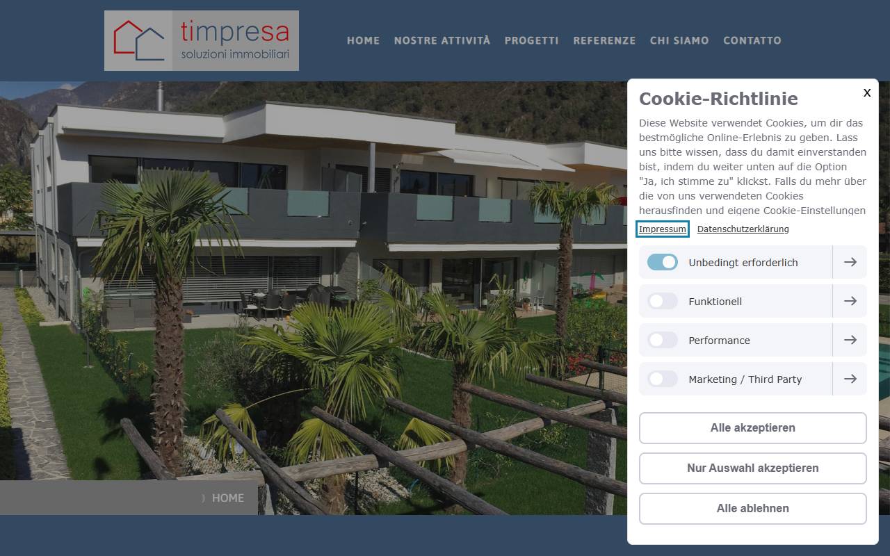 Anteprima del sito: timpresa sa