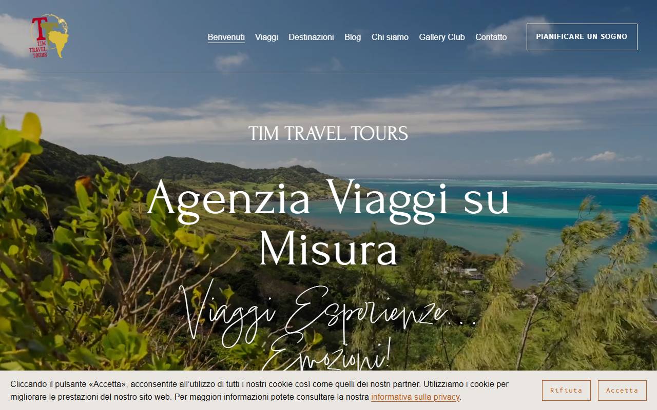 Anteprima del sito: Tim Travel Tours di Montorfani Timoteo