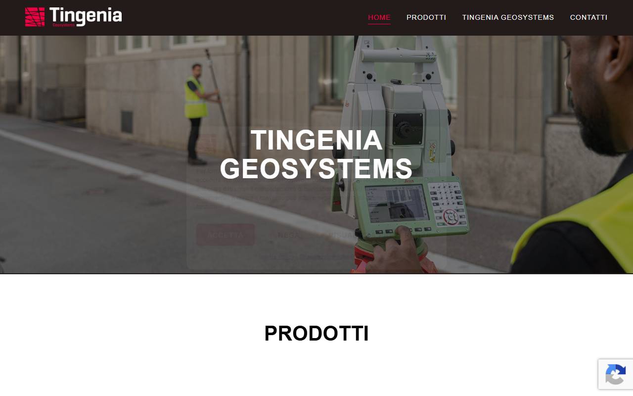 Anteprima del sito: Tingenia Geosystems Sagl