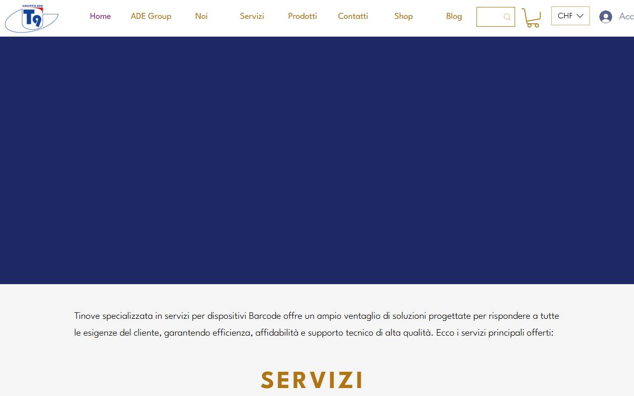Anteprima del sito: Tinove SA