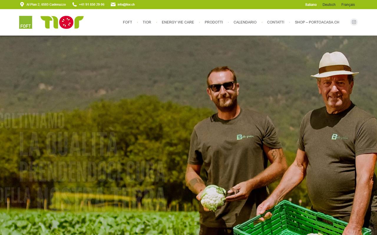 Anteprima del sito: TIOR SA