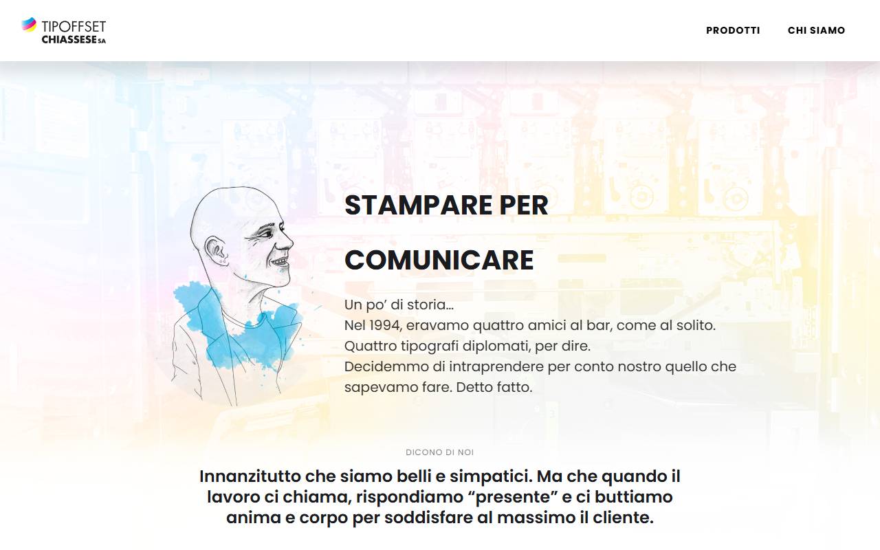 Anteprima del sito: Tipo Offset Chiassese SA