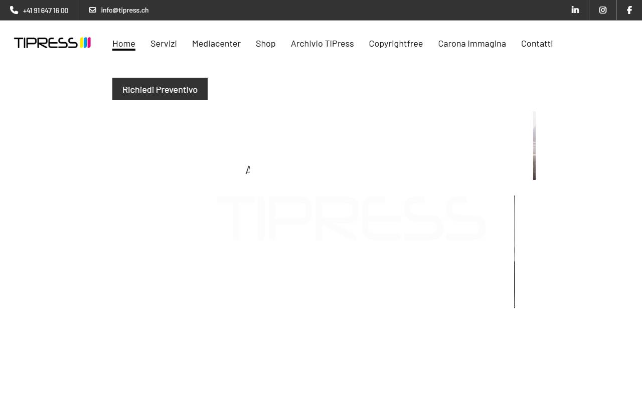 Anteprima del sito: TI - PRESS SA