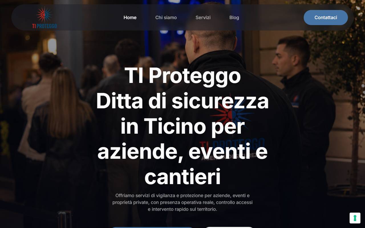 Anteprima del sito: TI PROTEGGO Sagl