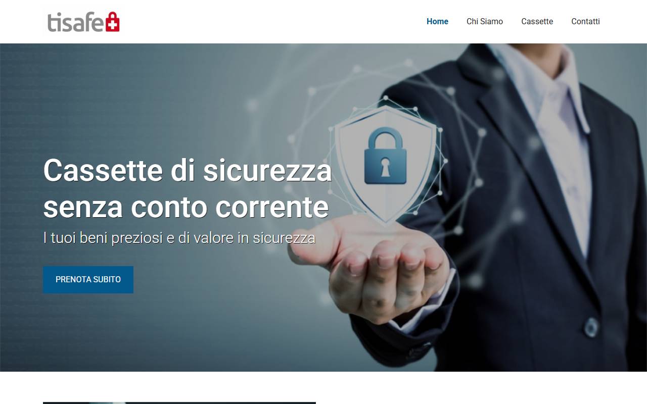 Anteprima del sito: TISAFE Sagl